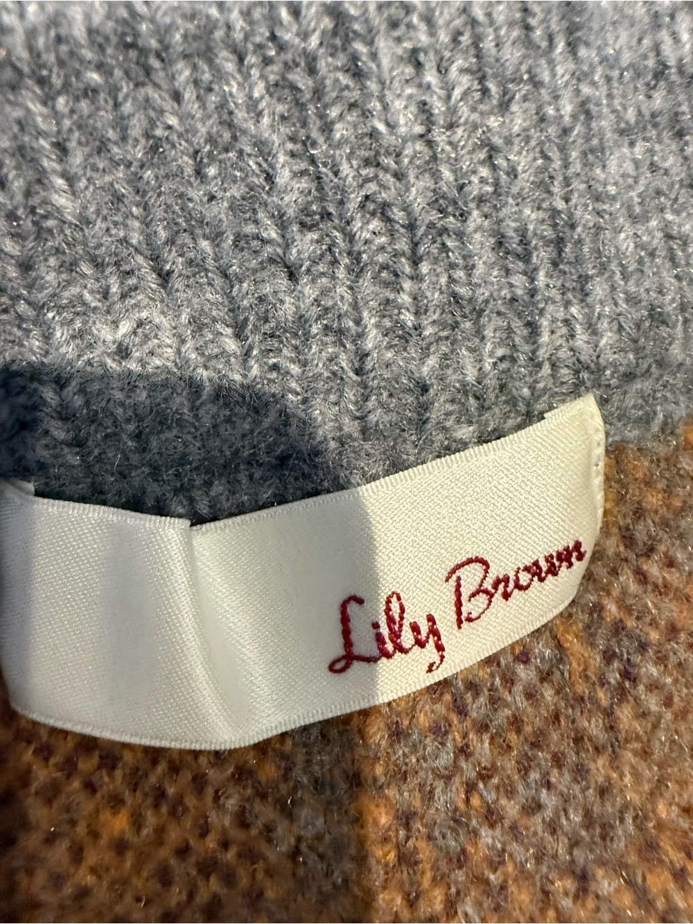 Lily Brown Cozy Knit Sweater and skirt set - Picture 3 of 6